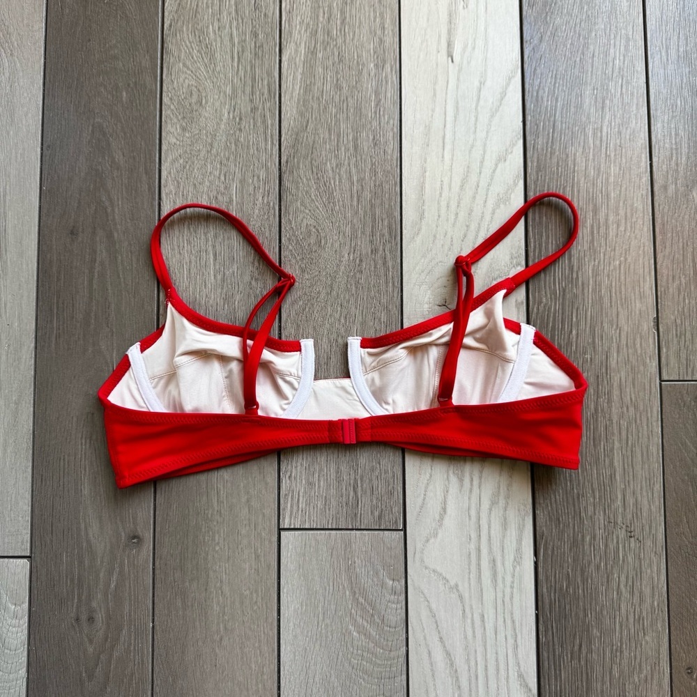 Solid & Striped Harley Bikini Top Ruby | Size: La… - image 3